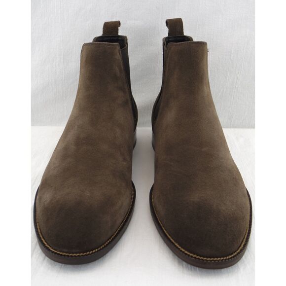 NIB Bloomingdales The Mens Store Chelsea Boots | Dark Brown Suede, size 11.5 main image 6